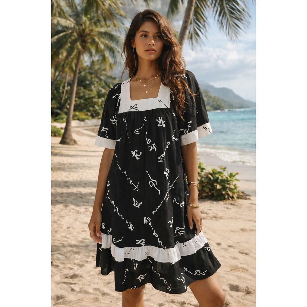 Vintage Hawaiian babydoll dress Sidan Hawaii for Liberty House Estimated Size M